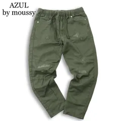 AZUL by moussy アズール マウジー 通年 ダメージ&リペア加工★ ストレッチ イージー デニム パンツ ジーンズ Sz.S メンズのサムネイル