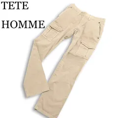 TETE HOMME テットオム 通年 ストレッチ★ カーゴ ワーク パンツ Sz.5 メンズのサムネイル