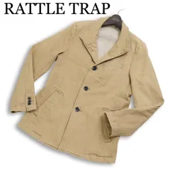 RATTLE TRAP メンズビギ 通年 ストレッチ★ スタンドカラー テーラード デニム ジャケット Sz.LL メンズ