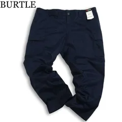 【新品 未使用】 BURTLE バートル 通年★ ワーク カーゴ パンツ Sz.W120 メンズ 紺 ネイビー 大きいサイズ 特大 作業服