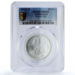 PCGS SP70 2024 リヒテンシュタイン スイスフラン導入100周年銀貨