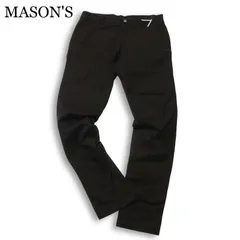 MASON'S メイソンズ 通年 ストレッチ★ チノ スリム テーパード パンツ Sz.48 メンズ 黒 ブルガリア製のサムネイル