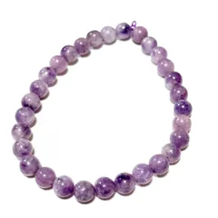 開運　パワーストーン　ブレスレット　レピドライトシリカ　幸福　直感力　安眠　安定