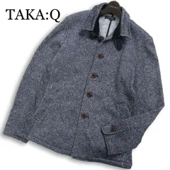 TAKA:Q タカキュー 秋冬 襟ワイヤー★ 裏起毛 ジャケット Sz.L メンズのサムネイル