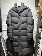 ニューバランス ロングダウンジャケット ブラック L size