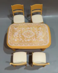 リーメント 専用ディスプレイ ぷちお台所 テーブルセット(木目)