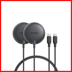 【数量限定】Qi2対応 マグネット式 ブラック ワイヤレス充電/ワイヤレス出力 iPhone MagSafe対応 2個セット iPhone 16 Pad) / 16 (Magnetic Pro / 16 Charger Pro Max Wireless / 1