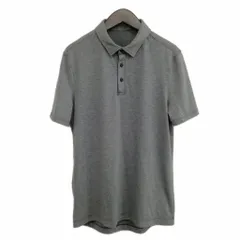 ルルレモン lululemon ポロシャツ ストレッチ ジャージー 半袖 グレー