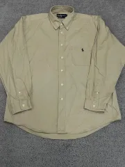 (105) ポロラルフローレン ワンポケット コットン シャツ ベージュ
