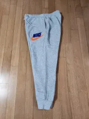 ナイキ グレー ジョガーパンツ オレンジ ロゴ L 32