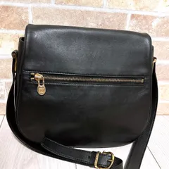 (美品) CELINE(セリーヌ)ショルダーバッグ  レザー ブラック