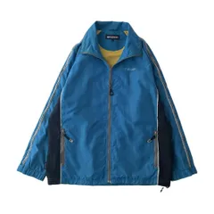 90s　Vans　デザインジャケット　ブルゾン　刺繍　袖ラインジップ　ヴィンテージ