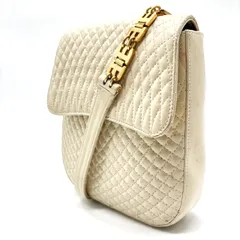 【良品】Bally バリー ショルダーバッグ ポシェット ゴールド金具 キルティング オールレザー 革 レディース vintage ヴィンテージ