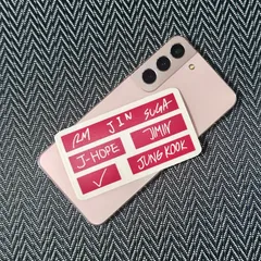 VER.1 アミボム BTSネーム名ステッカー★カッティングステッカー ★ arirang アルバムワールドツアーカムバー★RM JIN SUGA JｰHOPE JIMIN V JUNGKOOK