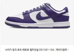 ナイキ ダンク ロー レトロ チャンピオンシップ パープル 260