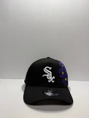 Newera シカゴホワイトソックス フラワー刺繍 9forty A-FRAME スナップバックキャップ ブラックカラー