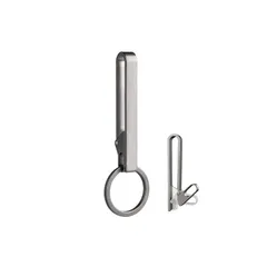 【新着商品】[TIMULTI] チタン キーホルダー ベルトクリップ カラビナ ベルト フック 落ちない メンズ おしゃれ キーチェーン キーリング付き
