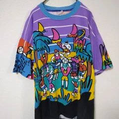 1990年代　アメリカ製　シングルステッチ　Tシャツ　メンズL　POP柄