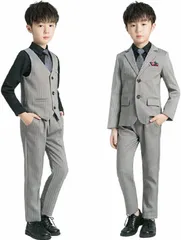 在庫処分 ネイビー パープル 男児 紳士服 卒業式 卒園式 入園式 七五三 結婚式 発表会 ブローチ 90-170cm ネクタイ 蝶ネクタイ ズボン ベスト ジャケット 6点セット セット おしゃれ 子供フォーマル 男の子 キッズ スーツ [§ｚｚ．ｌｕｘｉ]