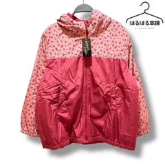 未使用　タグ付き　4L 大きいサイズ ウィンドブレーカー ピンク 花柄 ジャケット 長袖　防風　ブルゾン