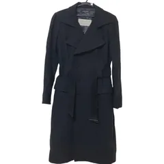 JACK HENRY カシミヤ混 チェスターロングコート ブラック 36 レディース 定番【ZK97】