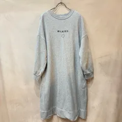 MILKFED. ミルクフェド LINE HEART SWEAT DRE スウェット ワンピース ドレス グレー レディース USEDのサムネイル
