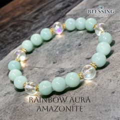 レインボー ダイヤモンド オパール カラー テニス ブレスレット 