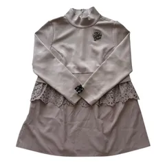 Super Beauty スーパービューティー チュニック ピンク系 レース フリル クローバー ロング丈 ワンポイント リボン レディース サイズ40 Mサイズ