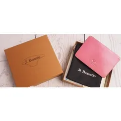 新品 Il Bussetto イルブセット 最高級 VERA PELLE 植物タンニンなめし革 パティーヌ 定期入れ/カードケース ピンク 7815144