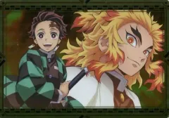 【中古】雑貨 煉獄杏寿郎＆竈門炭治郎 メタリックアートパネル 「一番くじ 鬼滅の刃 ～肆～ 誰よりも強靭な刃となれ」 H賞