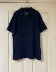 スリットネック KARA半袖Tシャツ ネイビーCOLOR