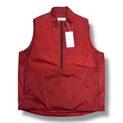参考上代38500円 未使用 YOKE 24SS PADDED NYLON PULLOVER VEST パデッドナイロプルオーバーベスト ジレ ヨーク YK24SS0633V レッド 3 （81561A5） 参考上代38500円 未使用 YOKE 24SS PADDED NYLON PULLOVER VEST パ
