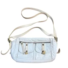 dakota ショルダーバッグ　ハンドバッグ　ホワイト　革　レザー