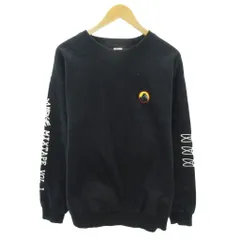 エクストララージ X-LARGE スウェット トレーナー ロゴ 刺繍 バックプリント 長袖 L 黒 ブラック 101231012027 0109