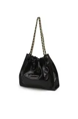 JILL STUART ジルスチュアート ブラック 九井 一 チェーン ショルダーバッグ M