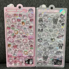 しろくろボンボン＆ももいろボンボン ボンボンドロップシール 2点セット 正規品 新品