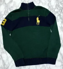ポロラルフローレン ビックポニー ニット ハーフジップ セーター