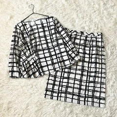 NEMIKA　ネミカ　セットアップ　ブラウス　スカート　11号　L　チェック柄