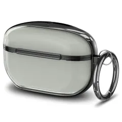 Spigen Sony WF-1000XM5 ケース 透明 クリア ワイヤレス充電 対応 リング カラビナ付き スリム 軽量 耐衝撃 すり傷防止 ウルトラ・ハイブリッド ACS07102 (ジェット・ブラック)e ec5d5bdf