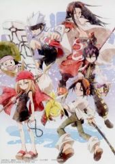 [중고] 잡화 잎 & 하오 & 연꽃 & 안나 & 홀로 호로 & 코로로 일러스트 보드 [이치 반 쿠지 SHAMAN KING] D상