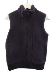 ジムフレックス Gymphlex ボアフリースジップアップベスト ノースリーブ パープル 紫 12 XS 羽織 上着