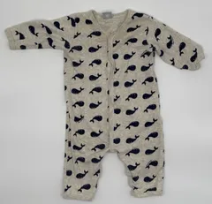 【新入荷!!】☆セット割対応☆ プチバトー ベビー ロンパース 67cm （1921）