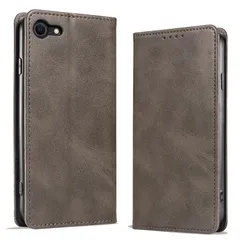 スマホケース スマホケース 落ち着いた色 衝撃吸収 第3世代 ケース ケース ケース ケース ケース SE iphone8 iphone8 iPhone スタンド機能 カード収納 手帳型 手帳型 手帳型 手帳型 手帳型 iphone7 手帳型【グレー】 マグネ