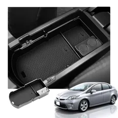 新品 【RUIYA】プリウス 30系 ZVW30 専用 コンソールトレイ プリウス30 コンソールボックス 30プリウス 小物収納 滑り止めマット 騒音防止 貼り付け簡単 プリウス30系 アクセサリー カスタムパーツ ラバーマット付き 車種専用