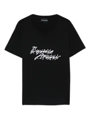EMPORIO ARMANI ロゴ コットン Tシャツ 送料無料