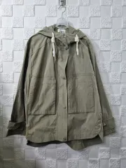 ZARA カーキ色 フード付き マウンテンパーカー アウター 状態良し