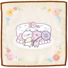 [중고] 수건·수건 우사마루 & 우사코(중심 케이크) 핸드 타올 [이치반 쿠지 우사마루 ~10th anniversary party~] F상