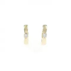 K10YG ダイヤモンド ピアス