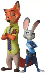【中古】フィギュア UDF ジュディ・ホップス＆ニック・ワイルド 「ズートピア」 Disneyシリーズ7 ULTRA DETAIL FIGURE No.452
