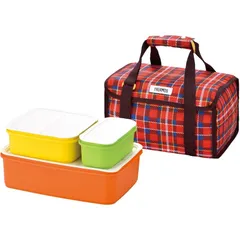 【新着商品】サーモス 弁当箱 ファミリーフレッシュランチボックス 3.9L レッド DJF-4003 R